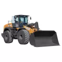 Orange and black Case wheel loader