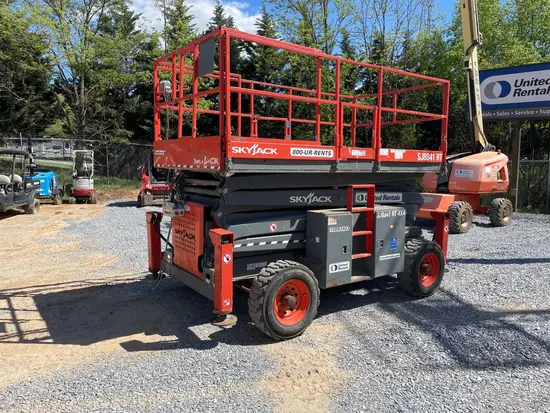 2018 Skyjack SJ8841RT Rough Terrain Scissor Lift