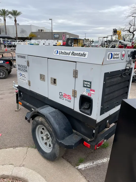 2018 Wacker Neuson G25 T4F Diesel Generator