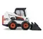 White, black and red Bobcat Skid Steer