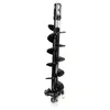 Black ARROW 9 in. Rock Auger Bit Attachment for Skid Steer