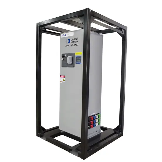Gray and black EATON 1,200 Amp Dual Power Automatic Transfer Switch